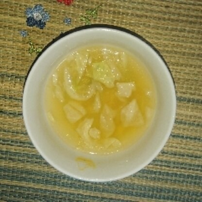 hamupi-ti-zuちゃん(o^ O^)シ彡☆キャベツと油揚げの味噌汁美味しかったです( ≧∀≦)ノリピにポチ✨いつもありがとうございます(o^ O^)彡☆